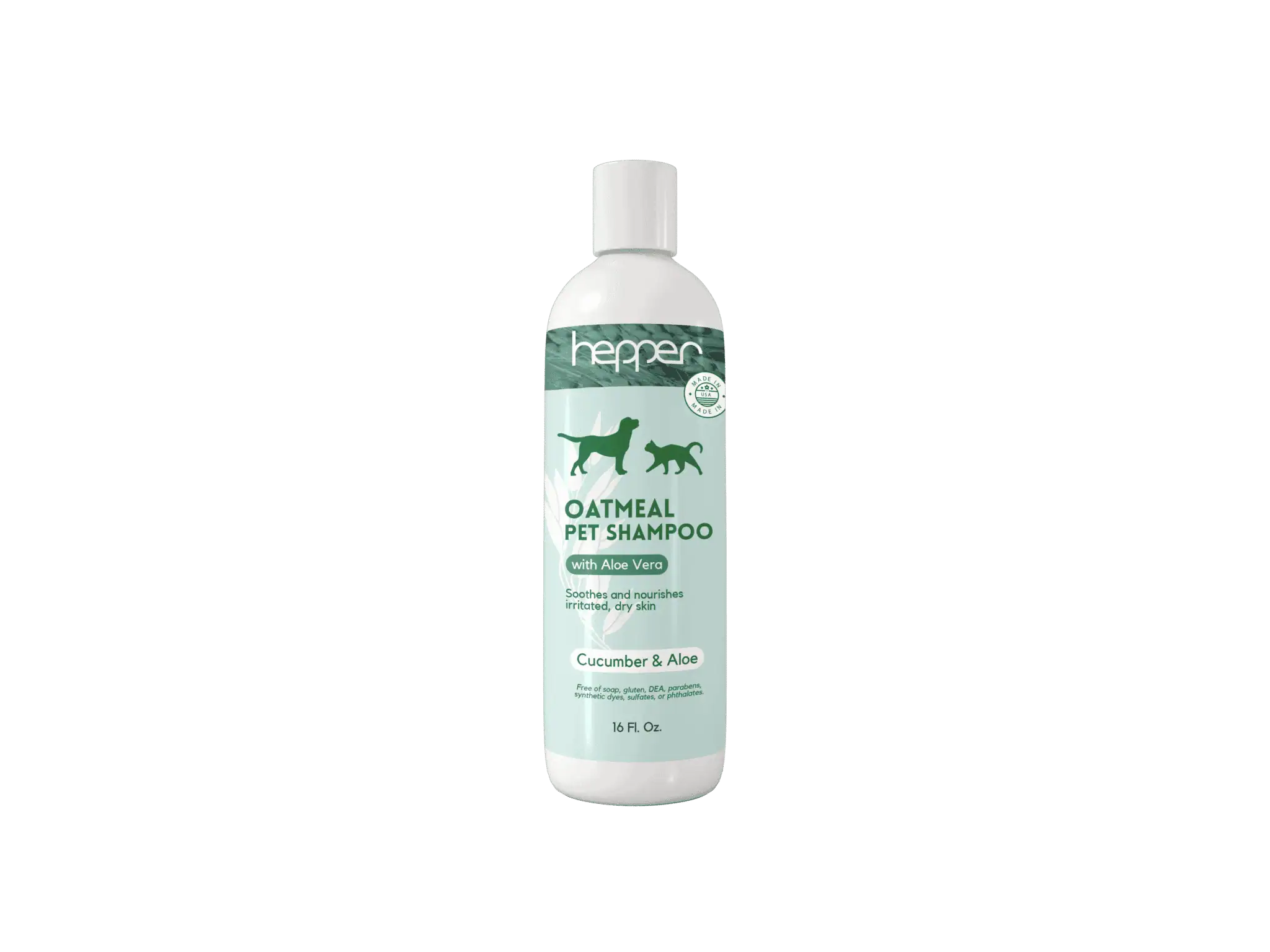 Hepper Colloidal Oatmeal Pet Shampoo (katter og hunder) Hepper-Colloidal-Oatmeal-Pet-Shampoo-for-Dogs-and-Cats